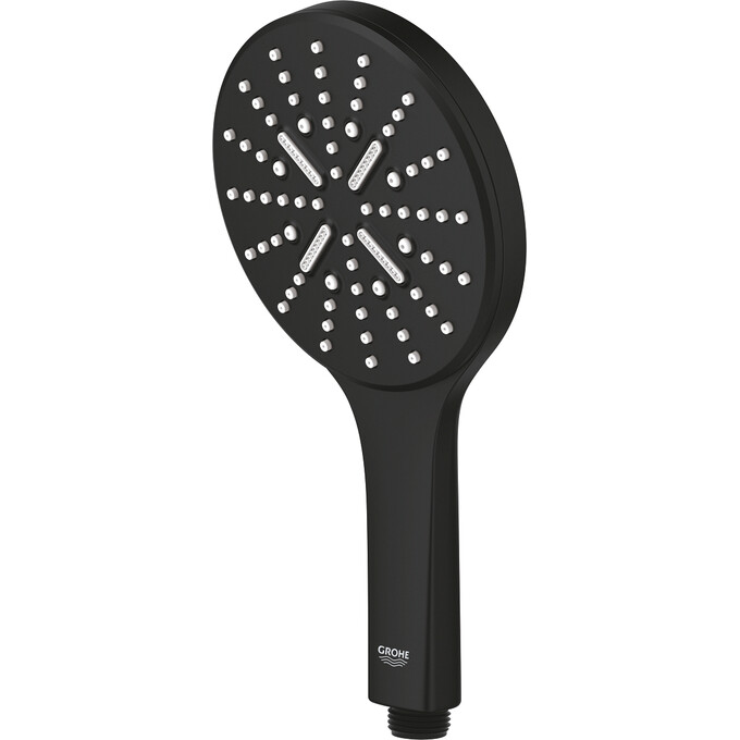 Душевой гарнитур Grohe Rainshower SmartActive 150 22725KF5 (фантомный черный, с полкой), фото 8