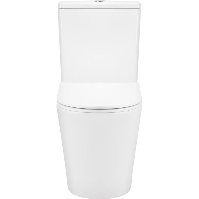 Безободковый унитаз-компакт Qtap Scorpio Rimless QT14226002W (с сиденьем), фото 4