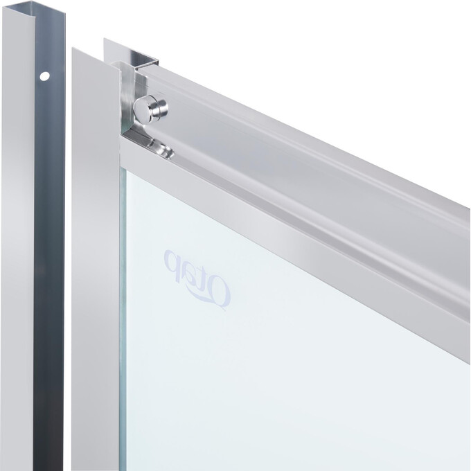 Душевая кабина Qtap Pisces Chrome PISCRM1079SP5 (90x90 см, стекло матовое, профиль хром), Доступные размеры: 90 x 90, Цвет производителя: хром, фото 3