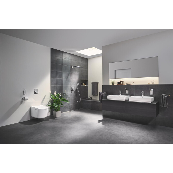 Безободковый подвесной унитаз-биде Grohe Sensia Pro 36508SH0 (воронкообразный, с сиденьем), фото 18
