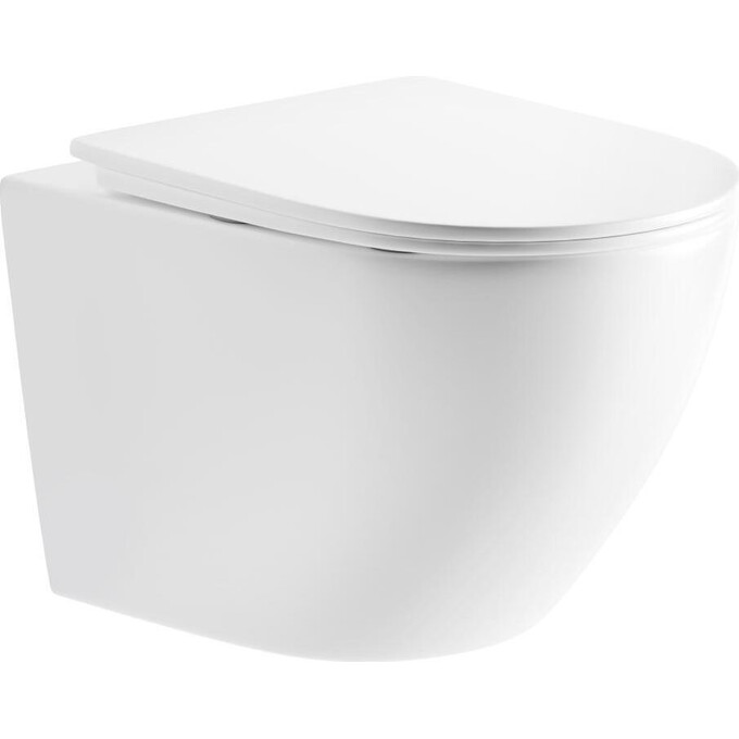 Безободковый подвесной унитаз Imprese Rozkos Twist c06310103 (воронкообразный, c сиденьем), фото 