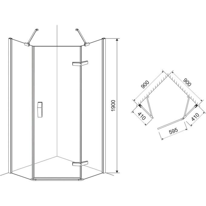 Душевая кабина Eger Stefani 599-535/1, фото 3