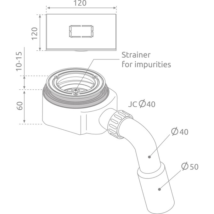 Сифон для душевого поддона Radaway Argos R399, фото 3