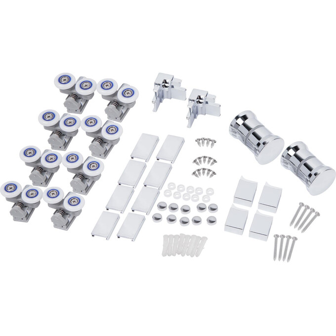 Душевая кабина Qtap Pisces Chrome PISCRM1079SP5 (90x90 см, стекло матовое, профиль хром), Доступные размеры: 90 x 90, Цвет производителя: хром, фото 7