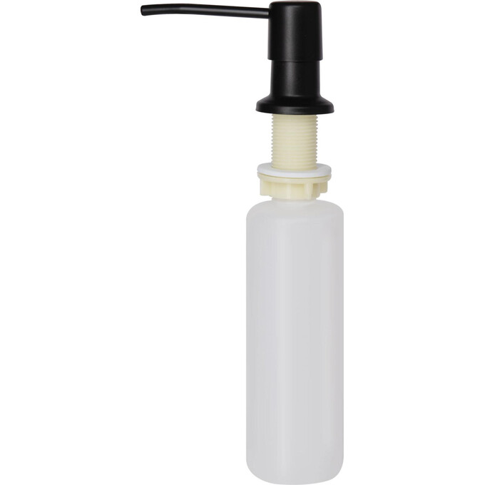 Мийка для кухні Lidz Handmade H7849BL Brushed Black LDH7849BLPVD43624 (78x49 см, брошована чорна, 3.0/1.0 мм, з сифоном і дозатором), Доступні розміри: 78 x 49 L, Колір виробника: фарбований чорний, фото , изображение 5