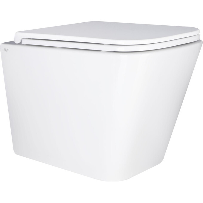 Безобідковий підвісний унітаз Qtap Tern Ultra Quiet Rimless QT17332303ASW (з сидінням), фото 