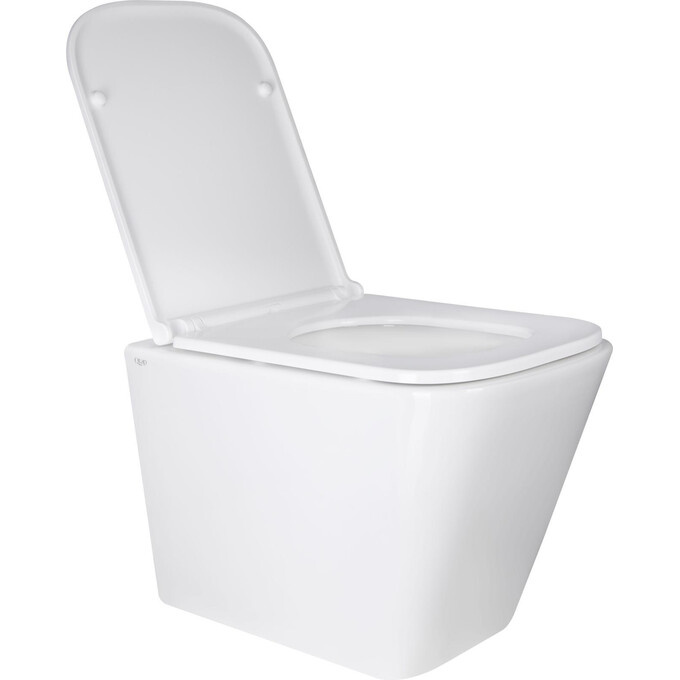 Безобідковий підвісний унітаз Qtap Tern Ultra Quiet Rimless QT17332303ASW (з сидінням), фото , изображение 3