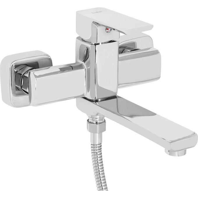Смеситель для ванны Lidz Dozorca 0051 Chrome LDDOZ0051CRM45404 (с лейкой и шлангом), фото 2