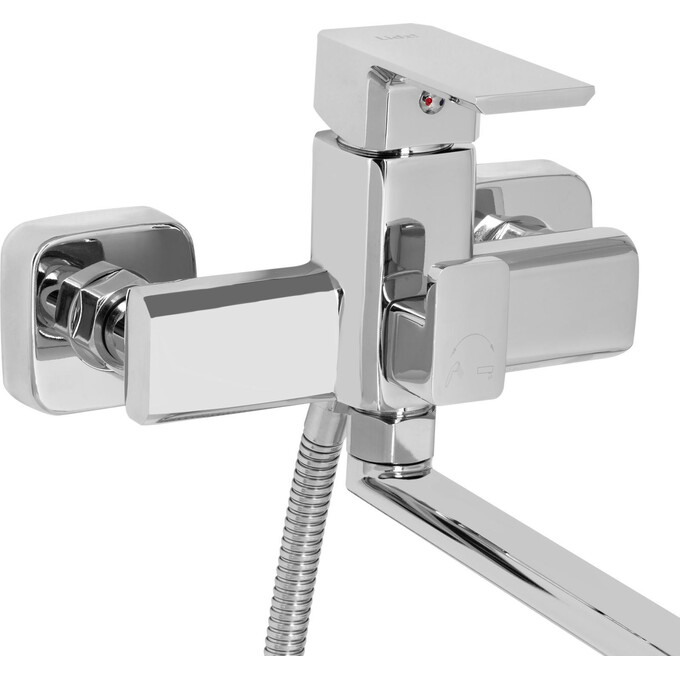 Смеситель для ванны Lidz Dozorca 005 Chrome LDDOZ005CRM45405 (с лейкой и шлангом), фото 2