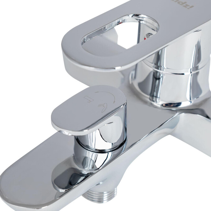 Смеситель для ванны Lidz Latwa 006 Chrome LDLAT006CRM45414 (хром, с лейкой и шлангом), Цвет производителя: хром, фото 3