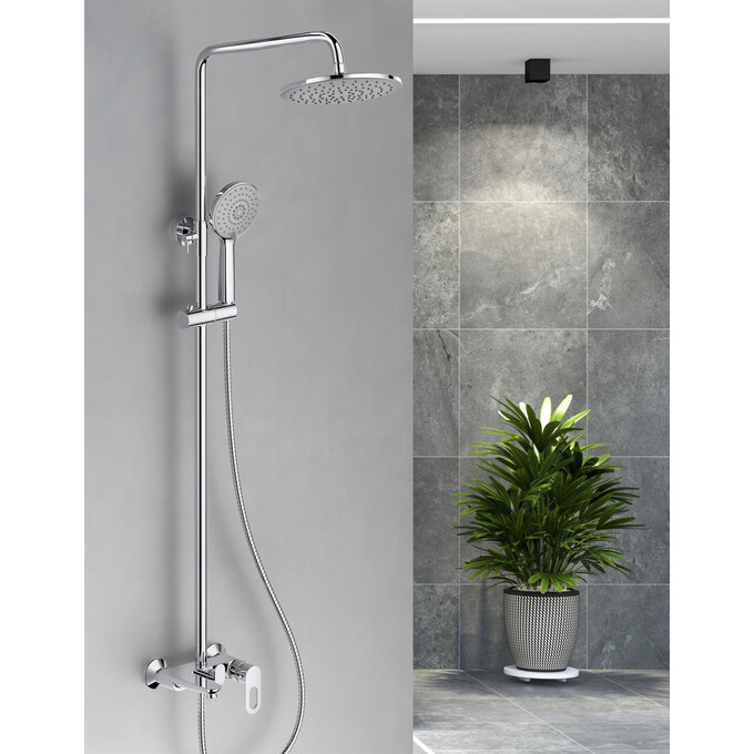 Душевая система Lidz Latwa 1030 Chrome LDLAT1030CRM45417 (хром, с изливом), Цвет производителя: хром, фото 2