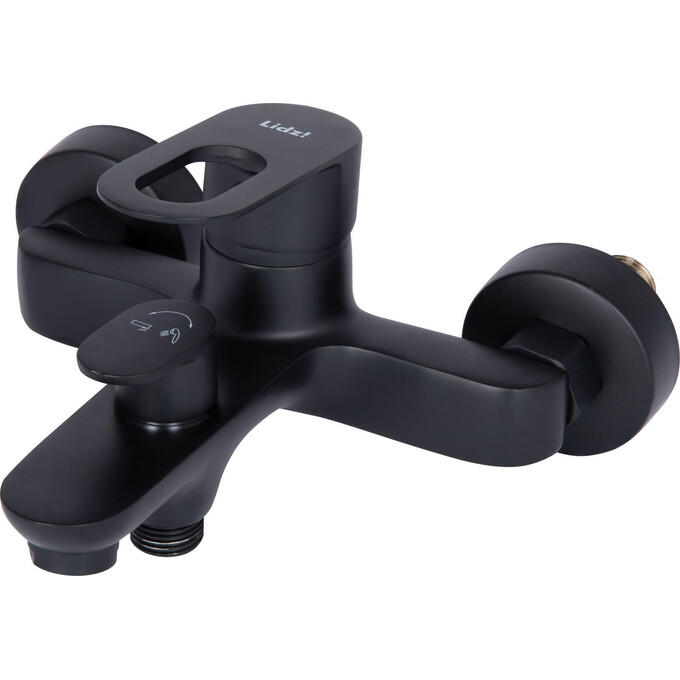 Смеситель для ванны Lidz Latwa 006 Black Matt LDLAT006BLA45419 (черный матовый, с лейкой и шлангом), Цвет производителя: черный матовый, фото 5