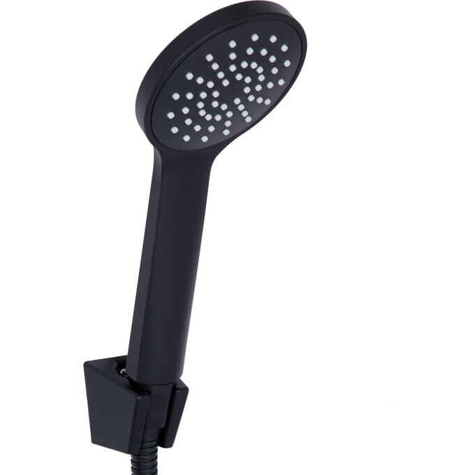 Смеситель для ванны Lidz Latwa 005 Black Matt LDLAT005BLA45420 (черный матовый, с лейкой и шлангом), Цвет производителя: черный матовый, фото 5