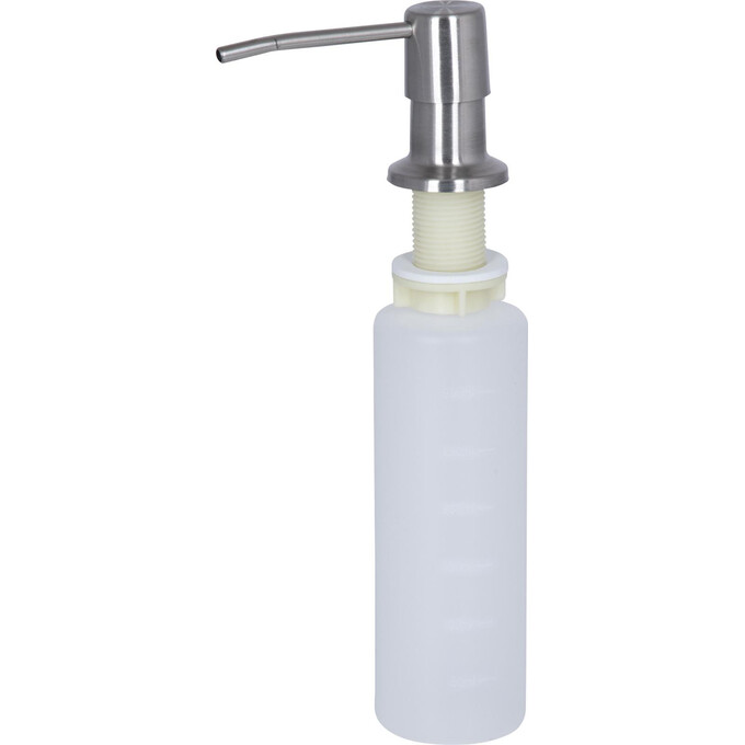 Мийка для кухні Lidz Handmade H6350R Brushed Steel LDH6350BRUR45587 (63x50 см, брашована сталь, 3.0/1.0 мм, з сифоном та дозатором), Доступні розміри: 63 x 50 R, Колір виробника: брашована нержавіюча сталь, фото , изображение 5