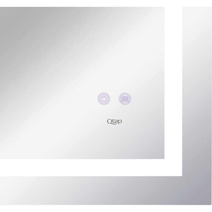 Зеркало для ванной комнаты Qtap Mideya QT2078NCF9070W (90x70 см, с подсветкой, антизапотеванием и диммером), Доступные размеры: 90 x 70, фото 5