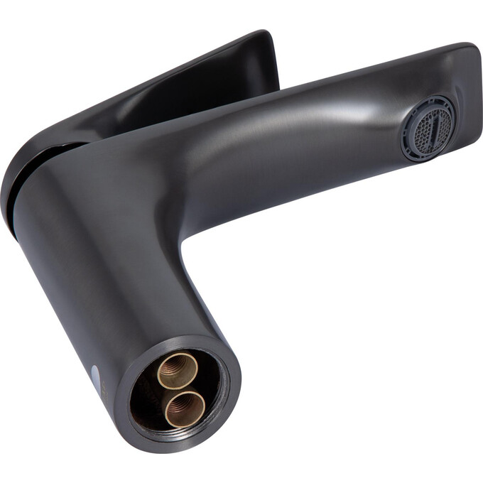 Смеситель для умывальника Qtap Vlasta New Gunmetal Black QTVLA270GMB45641 (черный металлик), фото 2