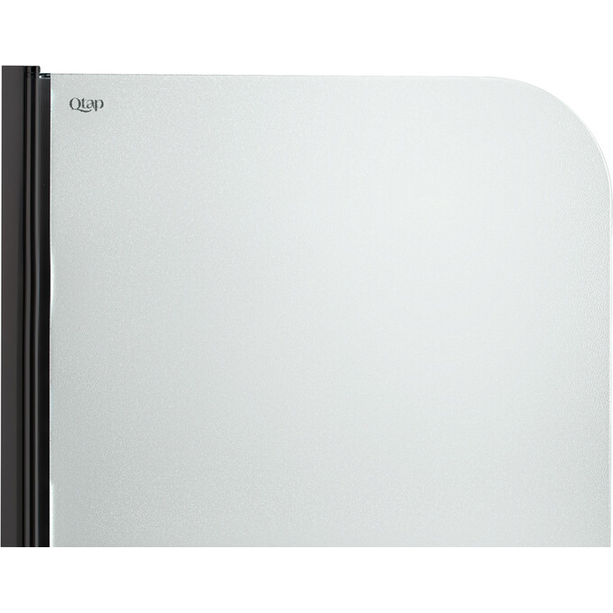 Штора на ванну Qtap Standard Black STDBLM407513APL (75x130 см, стекло матовое, профиль черный), Доступные размеры: 75 x 130, Цвет производителя: черный, фото 4