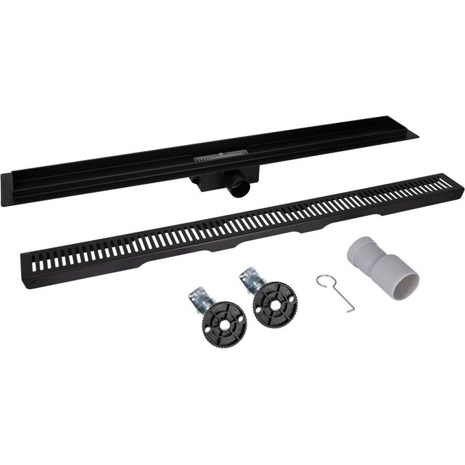 Душевой трап Qtap Taurus FA800MBLA QTTAUFA800MB (80 см, черный матовый), Цвет производителя: черный матовый, Доступные размеры: 80, фото 5