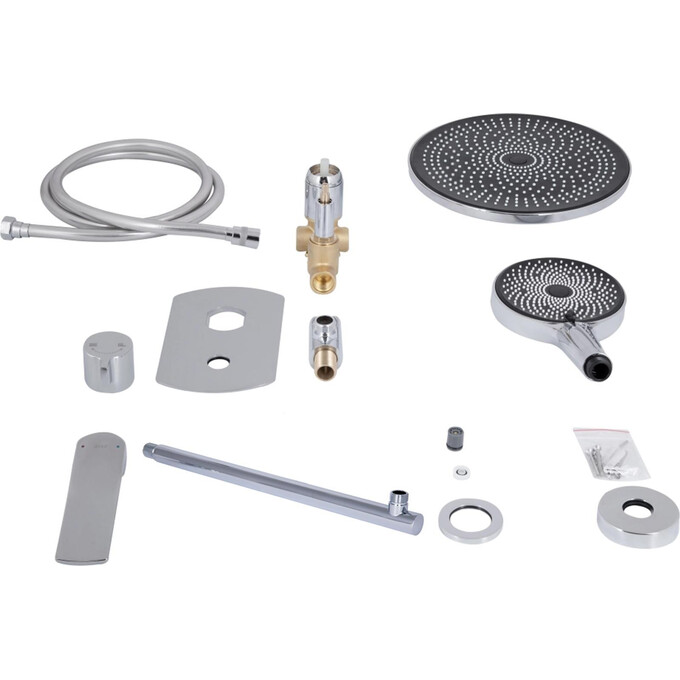 Душевая система Qtap Slavonice Chrome QTSLA113CRM45898 (хром, скрытого монтажа), Цвет производителя: хром, фото 9