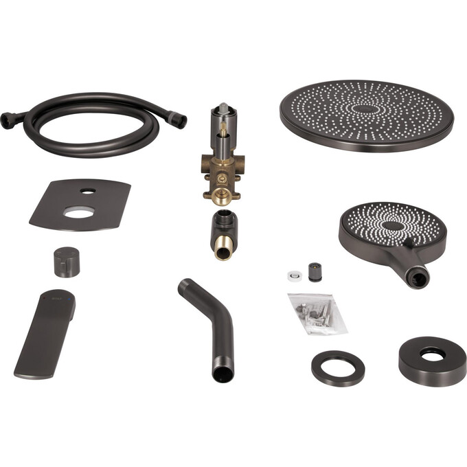 Душевая система Qtap Slavonice Gunmetal Black QTSLA113GMB45899 (черный металлик, скрытого монтажа), Цвет производителя: черный металлик, фото 10