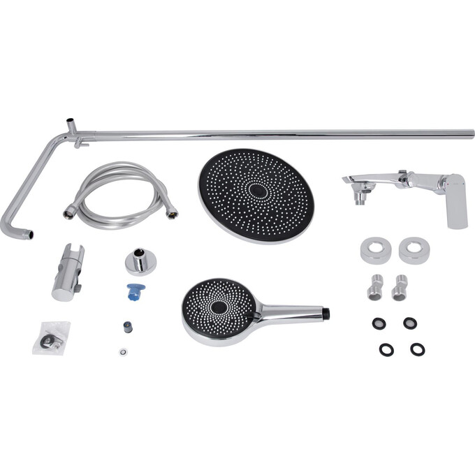 Душевая система Qtap Slavonice Chrome QTSLA111CRM45909 (хром, с изливом), Цвет производителя: хром, фото 11