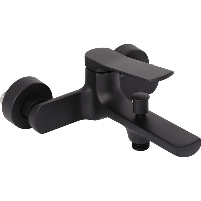 Змішувач для ванни Qtap Slavonice Black Matt QTSLA259BLM45918 (чорний матовий), фото 