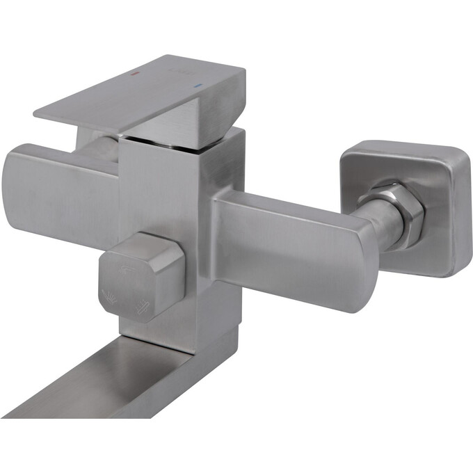 Душевая система Lidz Kubis 1033 Nickel LDKUB1033NKS46110 (никель, с изливом), фото 3