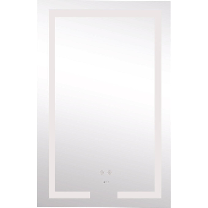 Зеркало для ванной комнаты Lidz Kubis LD78LF9365080 (80x50 см, с подсветкой, антизапотеванием и диммером), фото 2