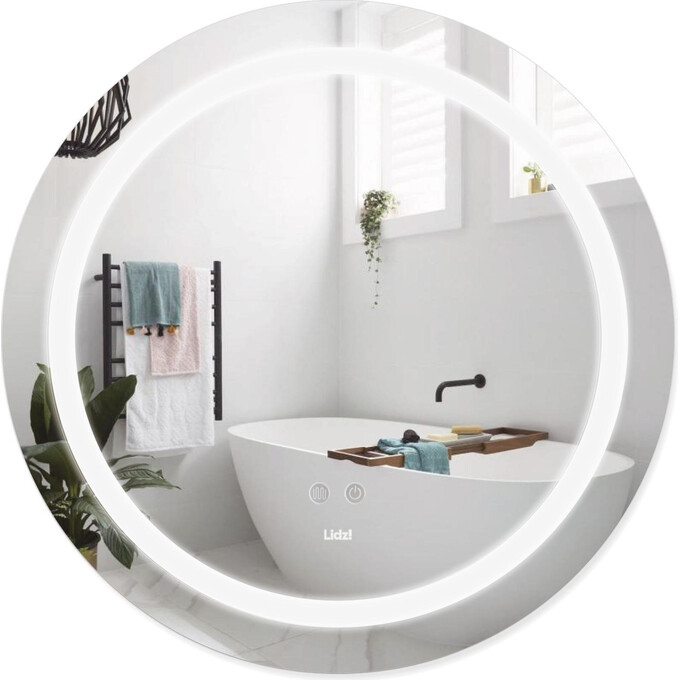 Дзеркало для ванної кімнати Lidz Aria LD78LR600 (60 см, з підсвічуванням, антизапотіванням та диммером), фото 