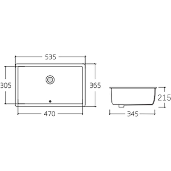 Умывальник Qtap Stork White Glossy QT1511H0422DW (54x37 см, белый глянцевый), фото 5