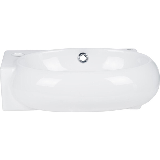 Умивальник Qtap Leo White Glossy QT11111008RW (42x28 см, білий глянсовий), Доступні розміри: 42 x 28 L, фото , изображение 2