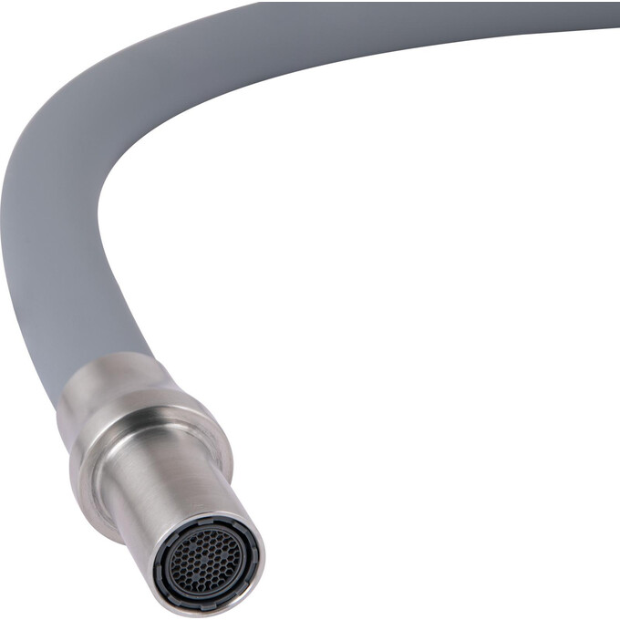 Смеситель для кухни Lidz Aria 020F3 Grey/Nickel LDARI020F3GNK39211 (серый/никель, c гибким изливом и подключением питьевой воды), Цвет производителя: серый, никель, фото 7