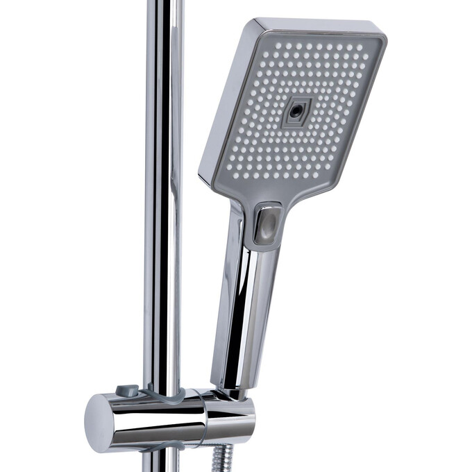 Душевая система  Qtap Aries Chrome QTARI111CRM45560 (с изливом), фото 3