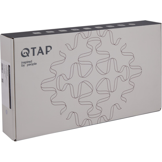 Смеситель для умывальника Qtap Vlasta New Gunmetal Black QTVLA269GMB45653 (черный металлик, высокий), Цвет производителя: черный металлик, фото 4