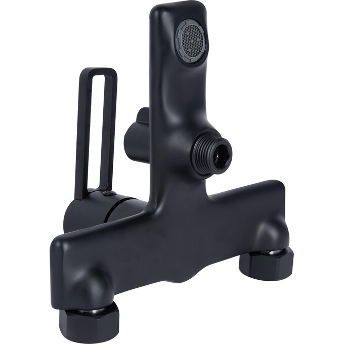 Смеситель для ванны Qtap Taurus Black Matt QTTAU259BLM45662 (черный матовый, с лейкой и шлангом), Цвет производителя: черный матовый, фото 3