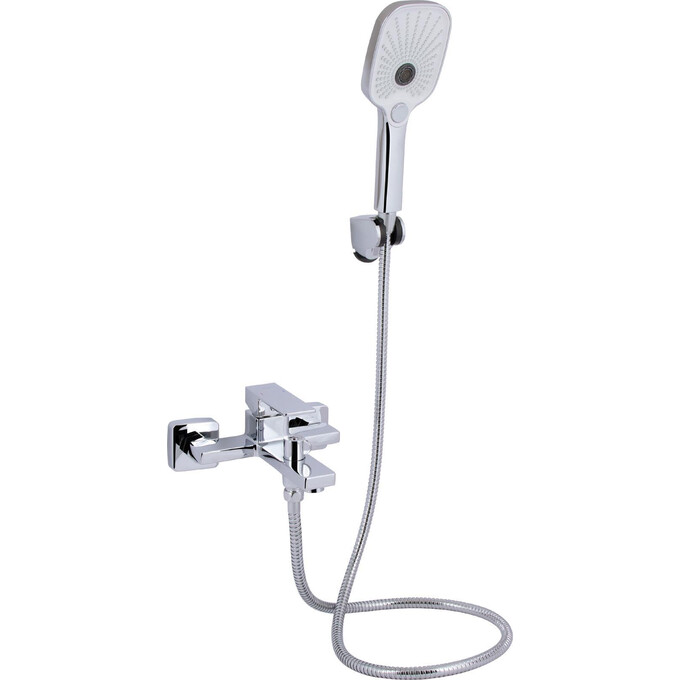 Смеситель для ванны Qtap Gemini Chrome QTGEM259CRM45681 (хром, с лейкой и шлангом), Цвет производителя: хром, фото 