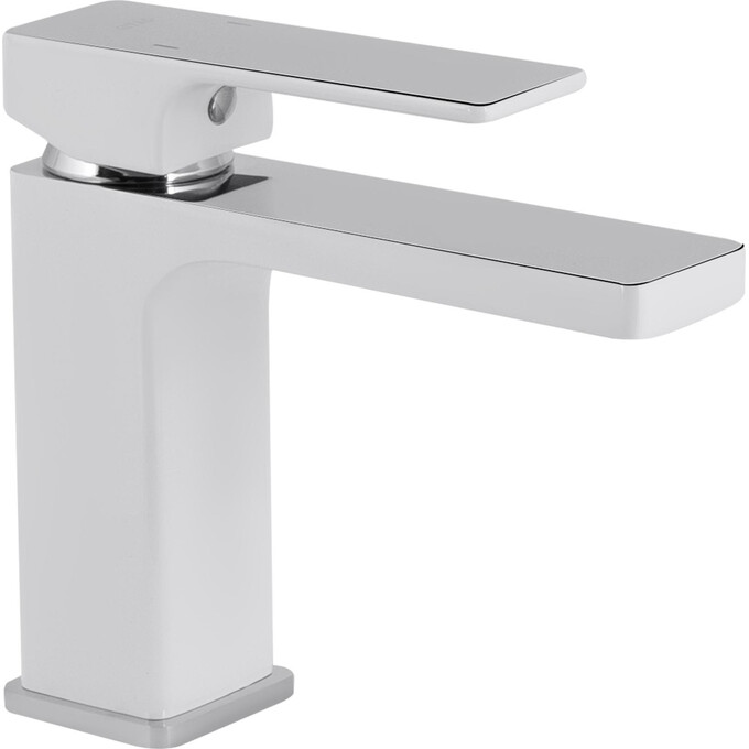 Змішувач для умивальника Qtap Gemini Chrome/White QTGEM272CRW45691 (хром/білий, з гігієнічним душем), Колір виробника: хром, білий, фото , изображение 2