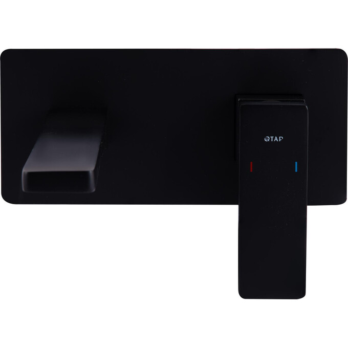 Смеситель скрытого монтажа для умывальника Qtap Gemini Black Matt QTGEM273BLM45694 (черный матовый, внутренняя часть в комплекте), фото 2