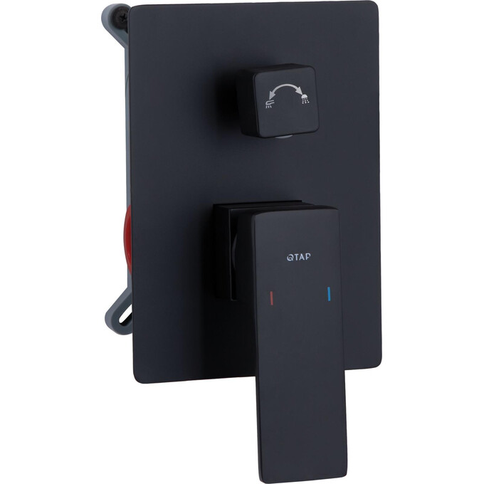 Душевая система Qtap Gemini Black Matt QTGEM113BLM45697 (черная матовая, скрытого монтажа), Цвет производителя: черный матовый, фото 2