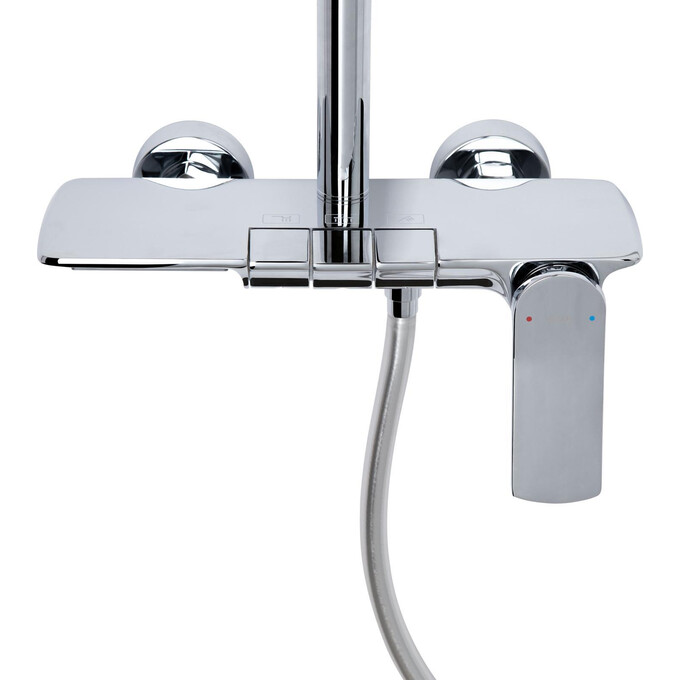 Душова система Qtap Slavonice Chrome QTSLA111CRM45904 (хром, із виливом, каскад), Колір виробника: хром, фото , изображение 10