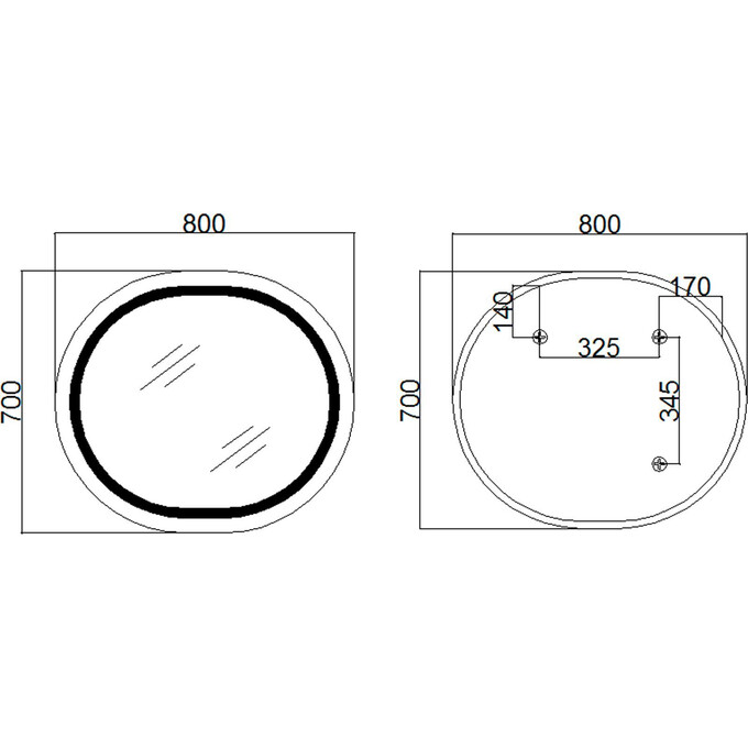 Зеркало для ванной комнаты Qtap Gemini QT2578R8070 (80x70 см, с подсветкой, антизапотеванием и диммером), фото 8