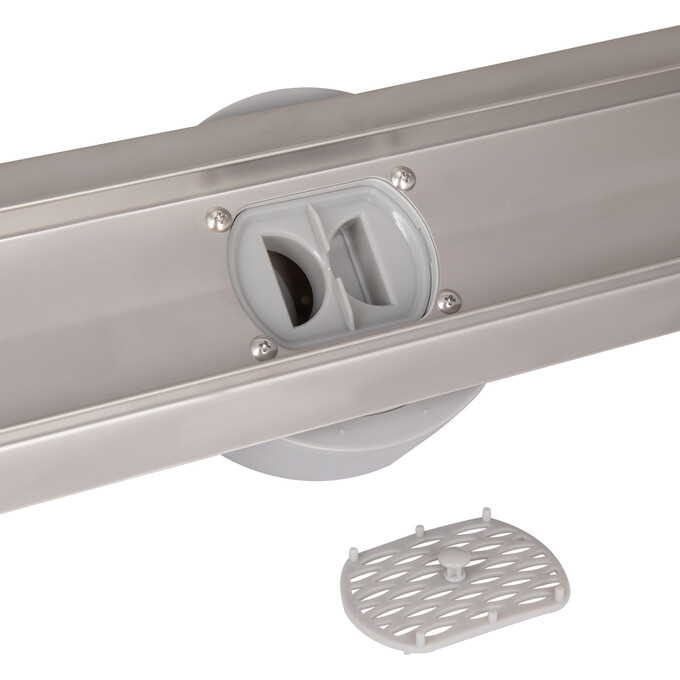 Душевой трап Qtap Scorpio Tile700 QTSCOTILE700 (70 см, полированная нержавейка), Цвет производителя: нержавейка, Доступные размеры: 70, фото 2