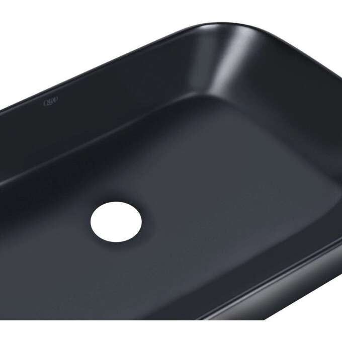Умывальник Qtap Scorpio Black Matt QT14112243MBN47298 (55x40 см, черный матовый, с донным клапаном), Доступные размеры: 55 x 40, Цвет производителя: черный матовый, фото 4