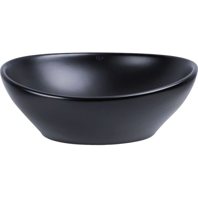 Умывальник Qtap Dove Black Matt QT063078MBMBN47307 (41x34 см, черный матовый, чаша, с донным клапаном), фото 2