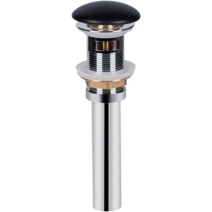 Умывальник Qtap Nando LT Black Matt QT12112173SMBMBN47322 (50x44 см, черный матовый, с донным клапаном), Доступные размеры: 50 x 44, Цвет производителя: черный матовый, фото 5