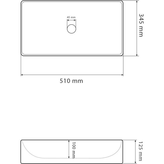 Умивальник VBI Latina Dark Marmo VBI-013104 (50x35 см, темний мармур), Доступні розміри: 50 x 35, Колір виробника: темний мармур, фото , изображение 6