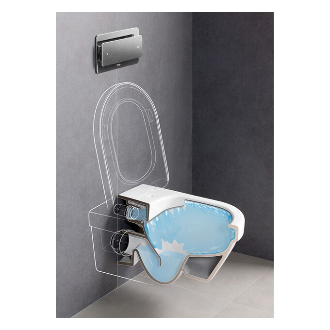 Унитаз настенный с сиденьем soft-close Villeroy & Boch Architectura 5684HR01, фото 6