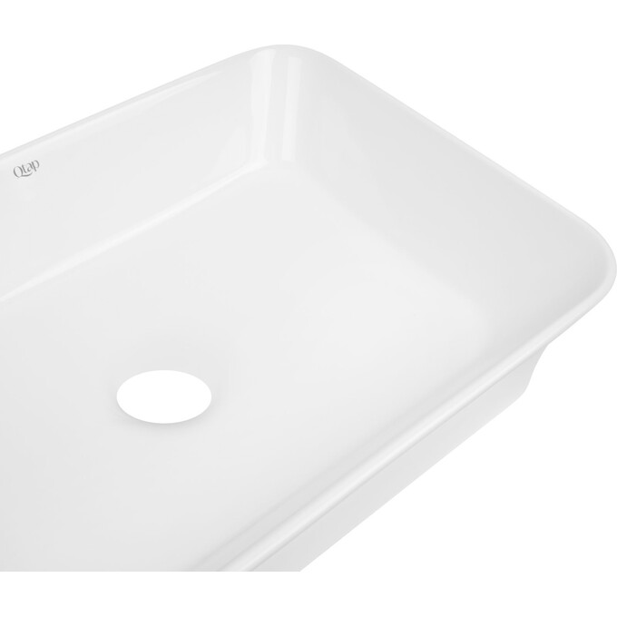 Умывальник Qtap Virgo N White Glossy QT18116308W (55x38 см, белый глянцевый, чаша), фото 4