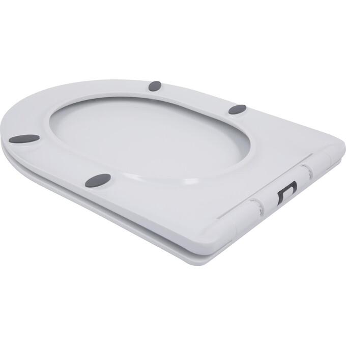 Безободковый унитаз-компакт Qtap Swan Ultra Quiet Rimless QT16222182TW (с сиденьем), фото 9