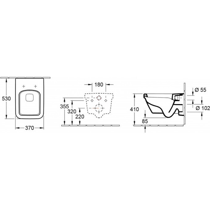 Унитаз подвесной Villeroy & Boch Architectura 5685HR01, фото 6